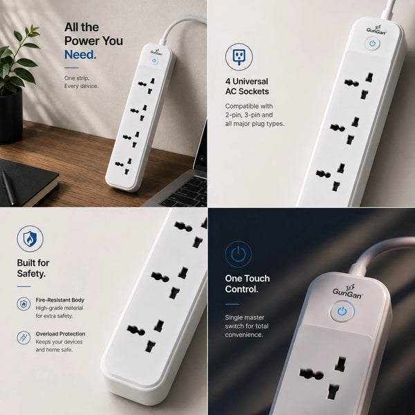 GunGaN Classique 4 AC — 4 Universal AC Sockets