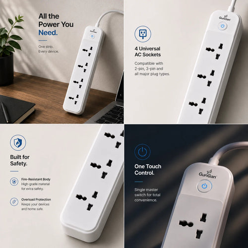 GunGaN Classique 4 AC — 4 Universal AC Sockets