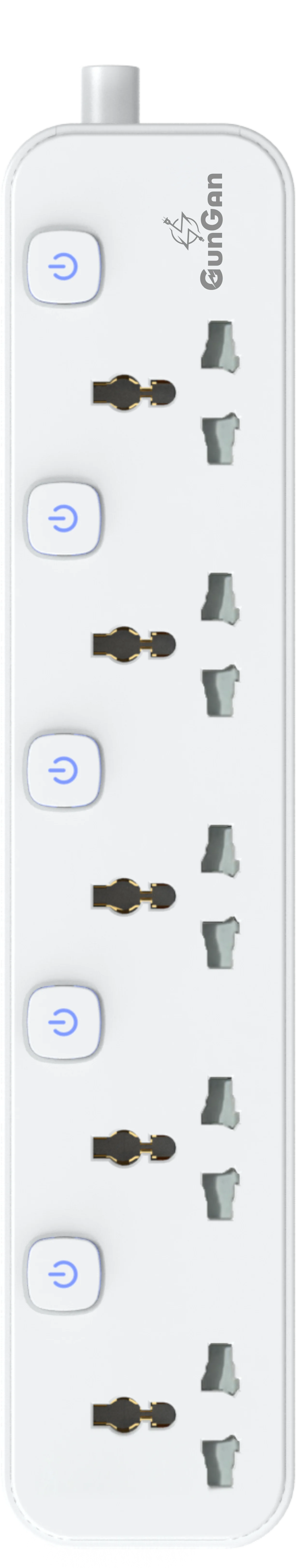 GunGaN Classique Power Strip | 5+5 AC Individual Switches