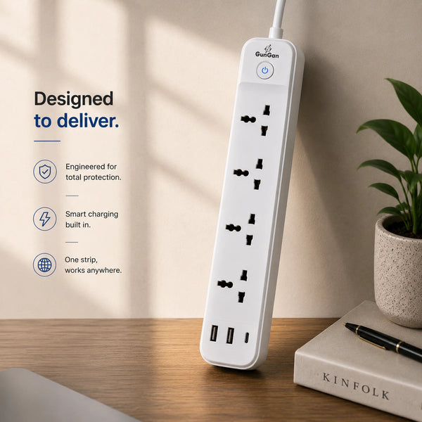 GunGaN Prime 4 AC + 3 USB — Designed to Deliver