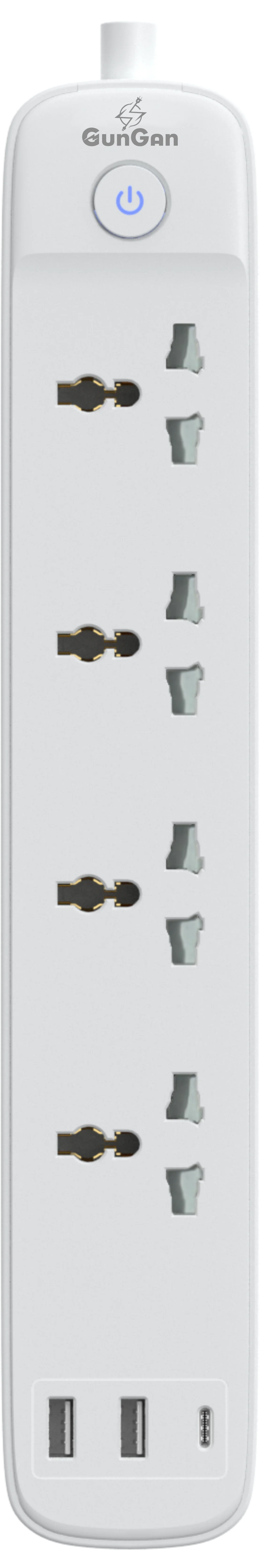 GunGaN Prime Power Strip | 4 AC + 3 USB